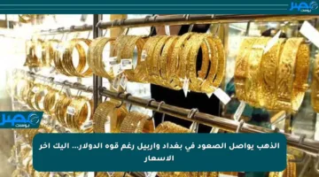 الذهب يواصل الصعود في بغداد وأربيل رغم قوة الدولار… إليك آخر الأسعار